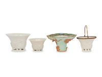 Four Porcelain Libation Cups