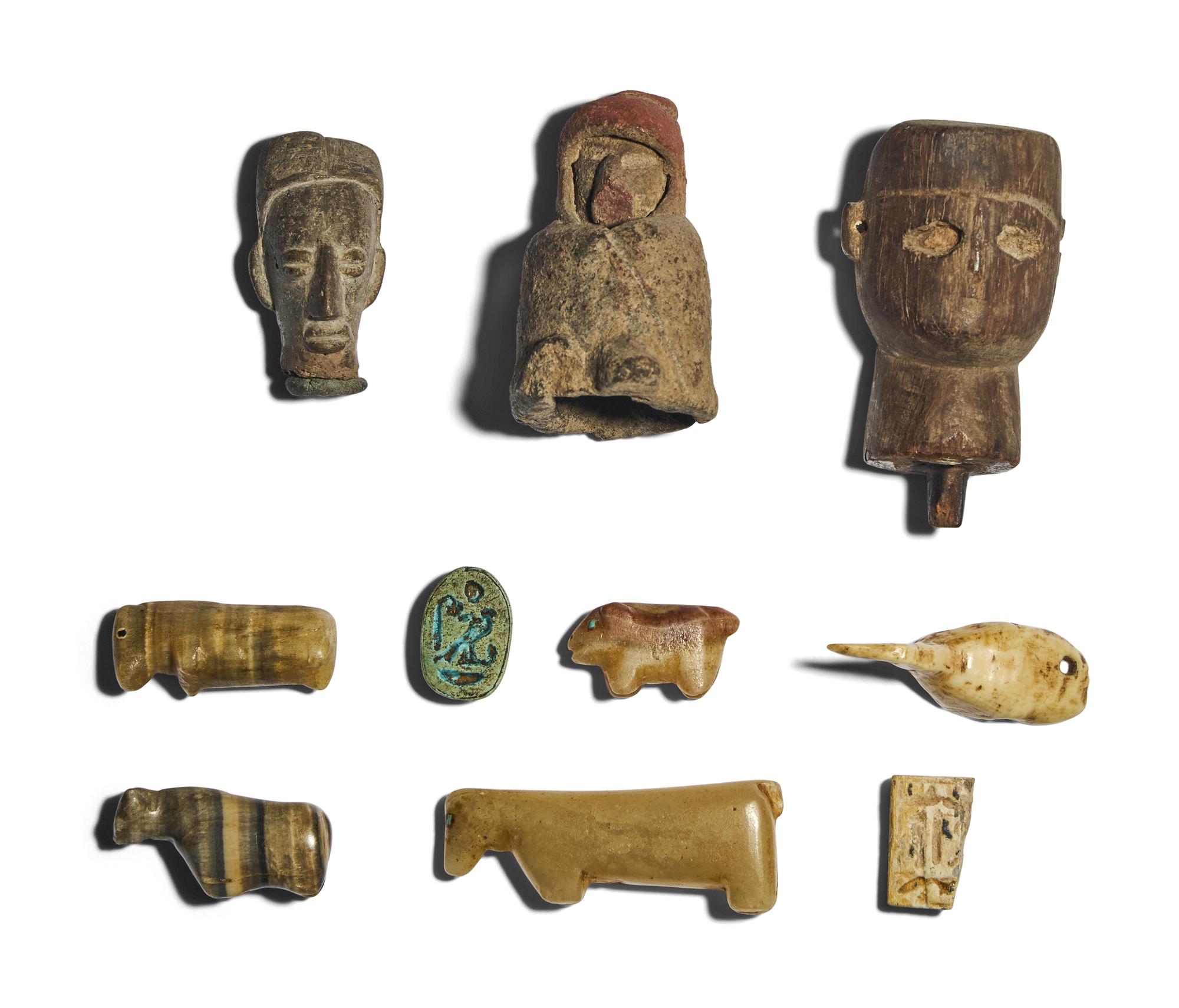 A Group of Ten Small Ancient Objects and Fragments