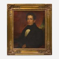 American School 19th century Portrait of Samuel Griswold Goodrich, aka Peter Parley (1793-1860)
