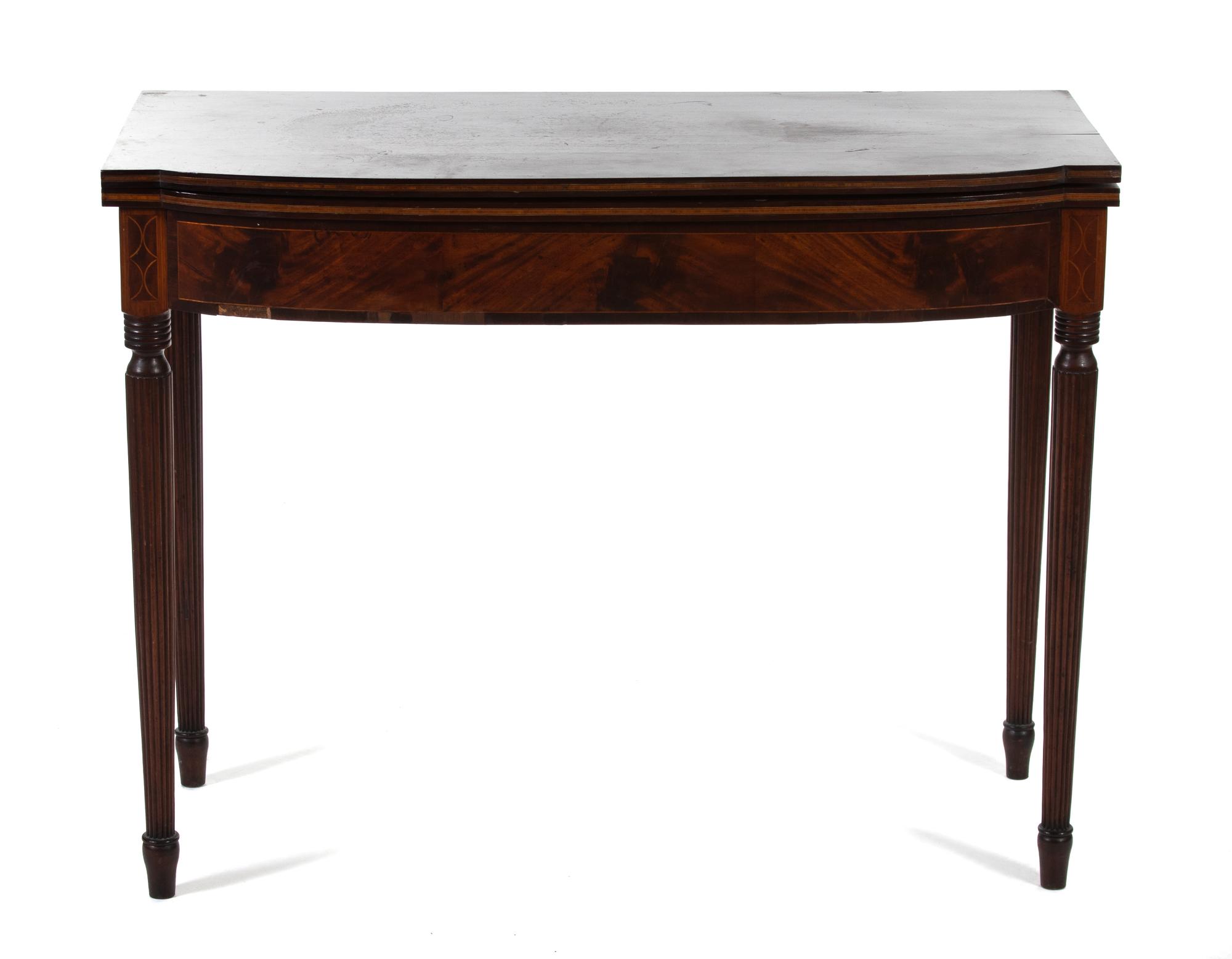 A Late George III Mahogany Card Table