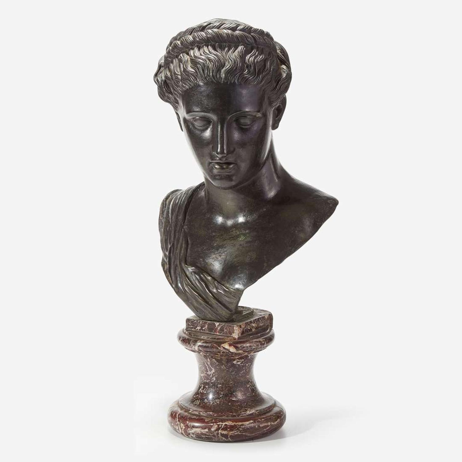 A Bronze Bust of a Classical Woman late 19th/early 20th century