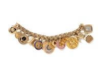 YELLOW GOLD CHARM BRACELET