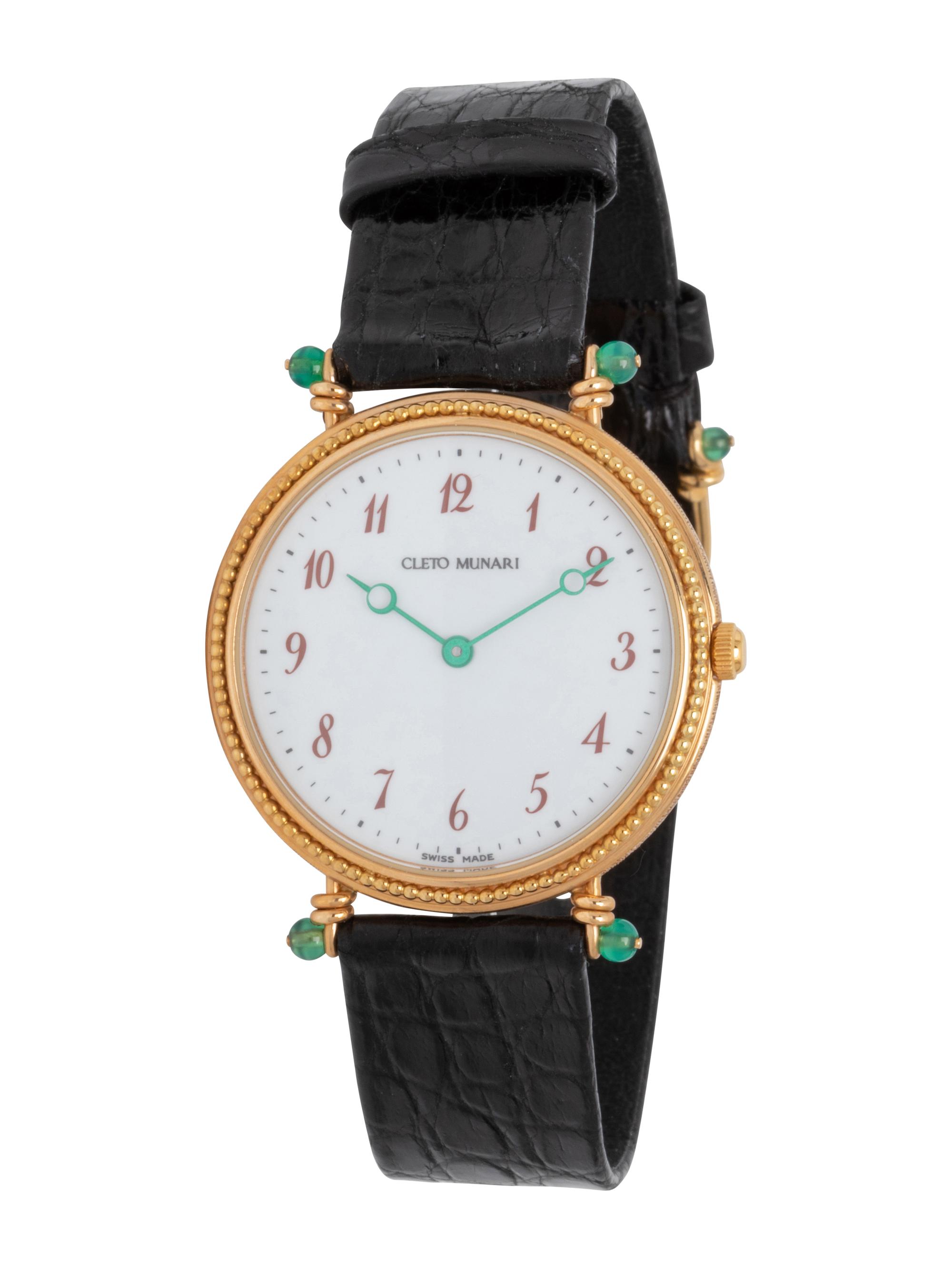 MICHAEL GRAVES FOR CLETO MUNARI, 18K YELLOW GOLD WATCH