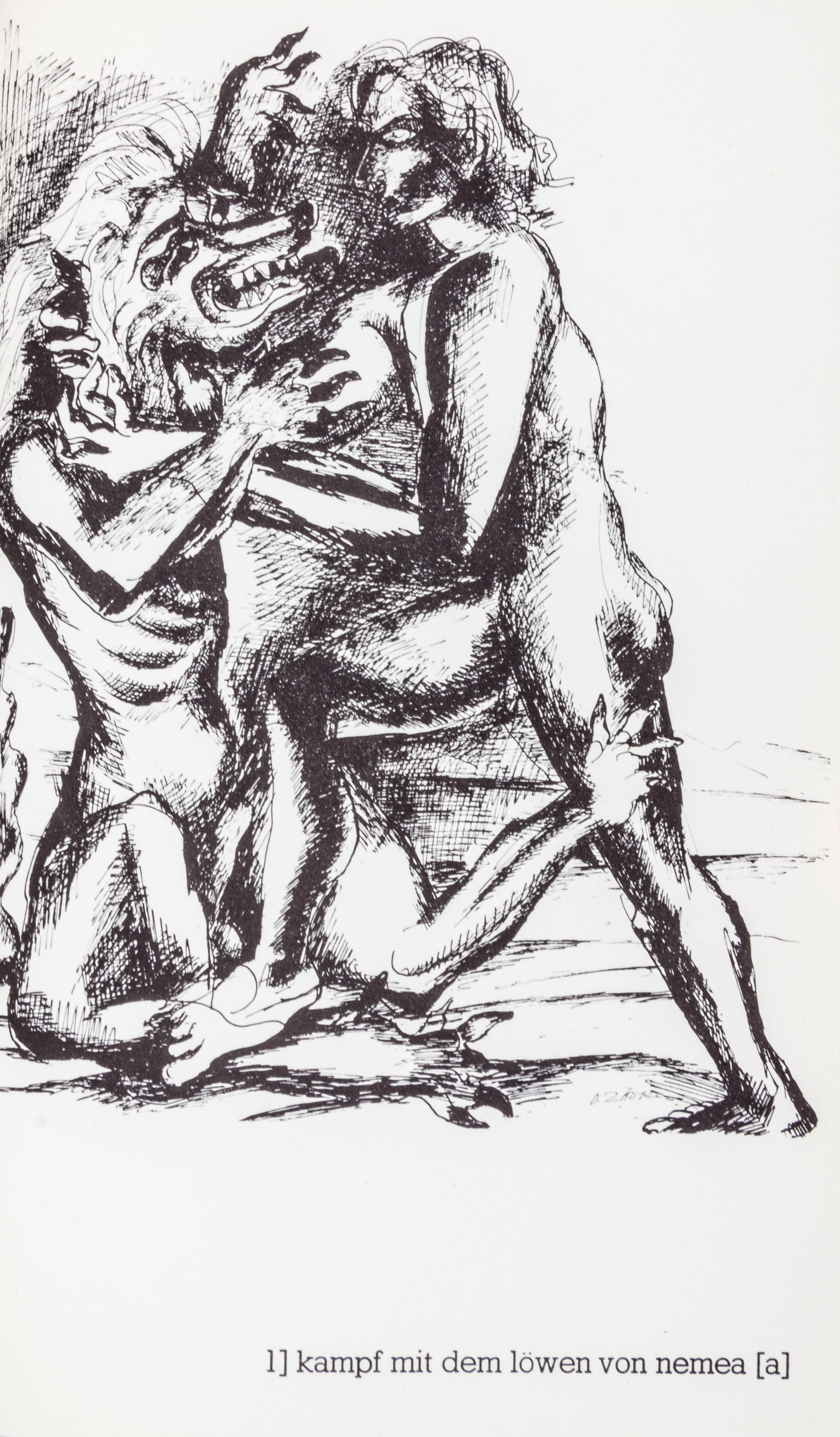 (ZADKINE, OSSIP) Le travaux d'Herecule. The Labours of Heracles. etc. Paris, ca. 1960. Limited, signed.