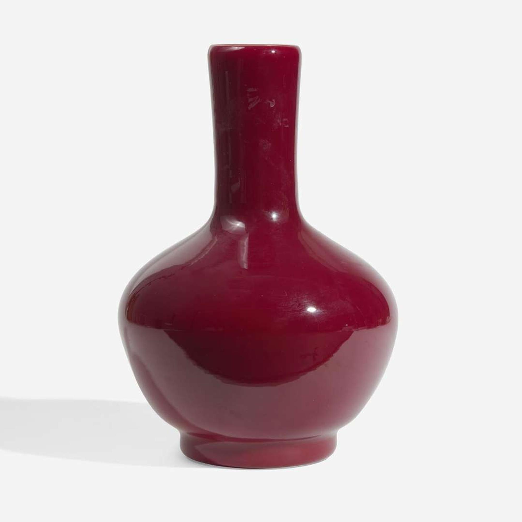 Tiffany Studios (American, active 1878-1932) Tiffany Red Favrile Vase, New York, USA, circa 1918