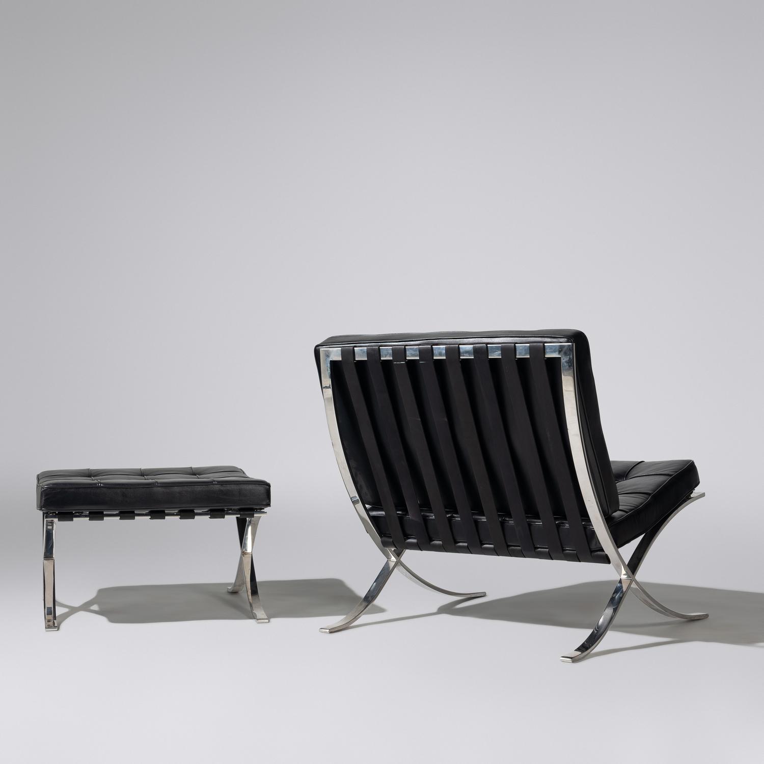Barcelona chair and ottoman Gerald R. Griffith