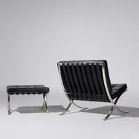 Barcelona chair and ottoman Gerald R. Griffith