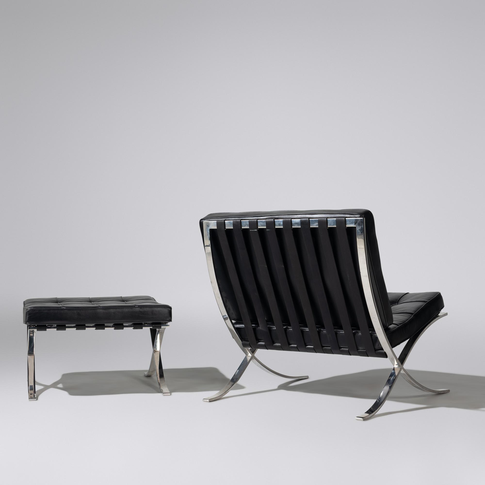 Barcelona chair and ottoman Gerald R. Griffith