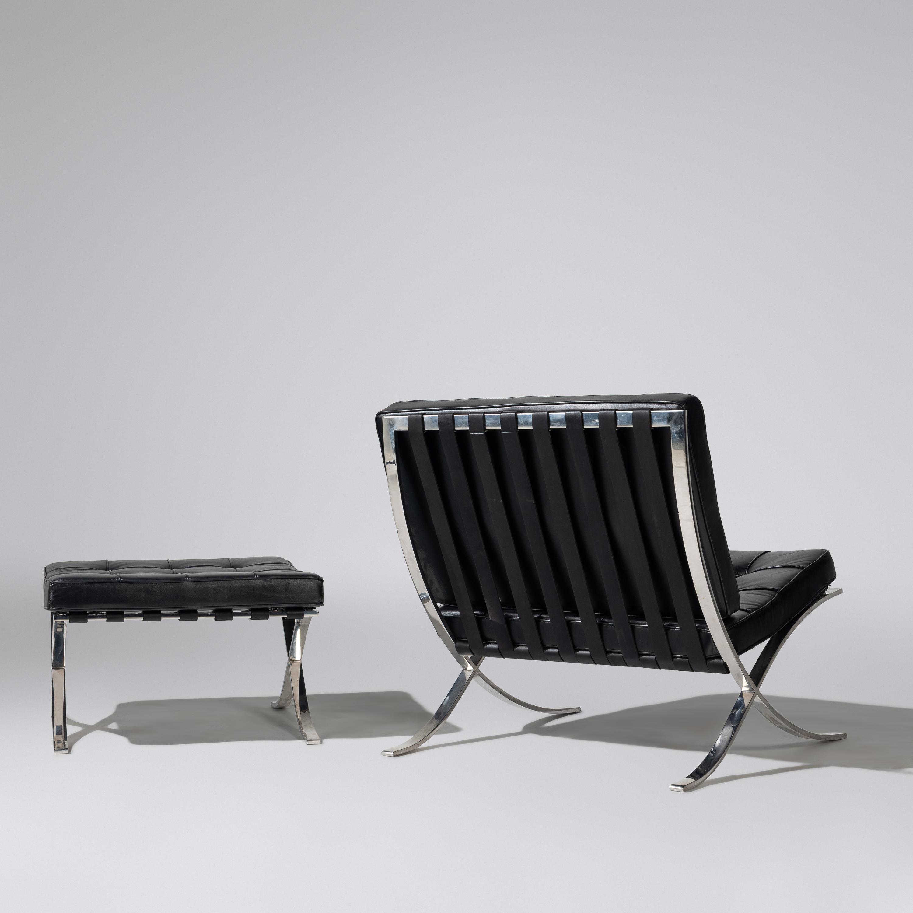 Barcelona chair and ottoman Gerald R. Griffith