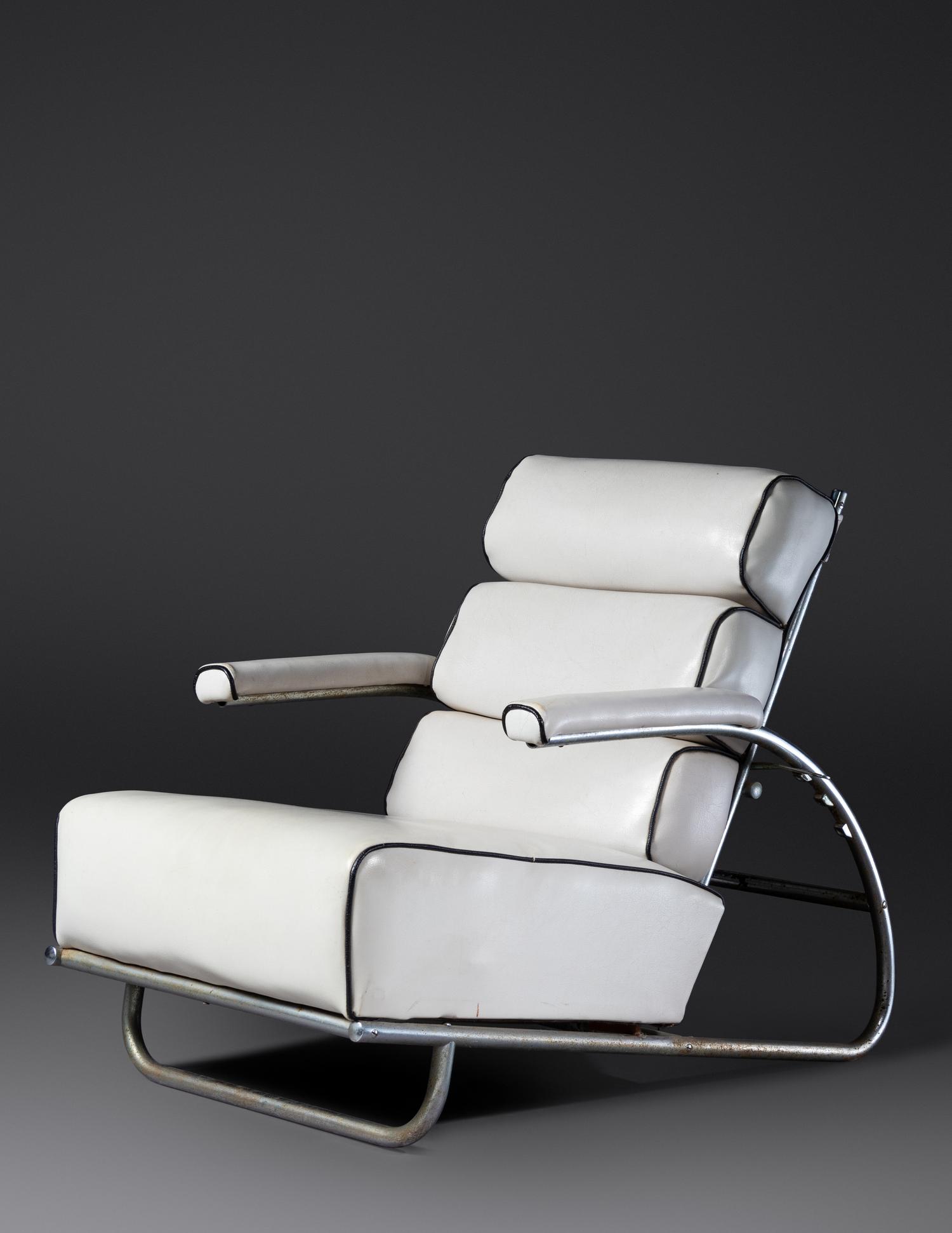 Adjustable Lounge Chair and Ottoman Troy Sunshade Co., USA