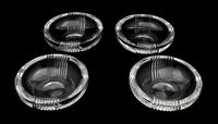A Group of Four Saint Louis Cut Crystal Cigar Bowls Diameter 8 3/4 inches. — 20TH CENTURY