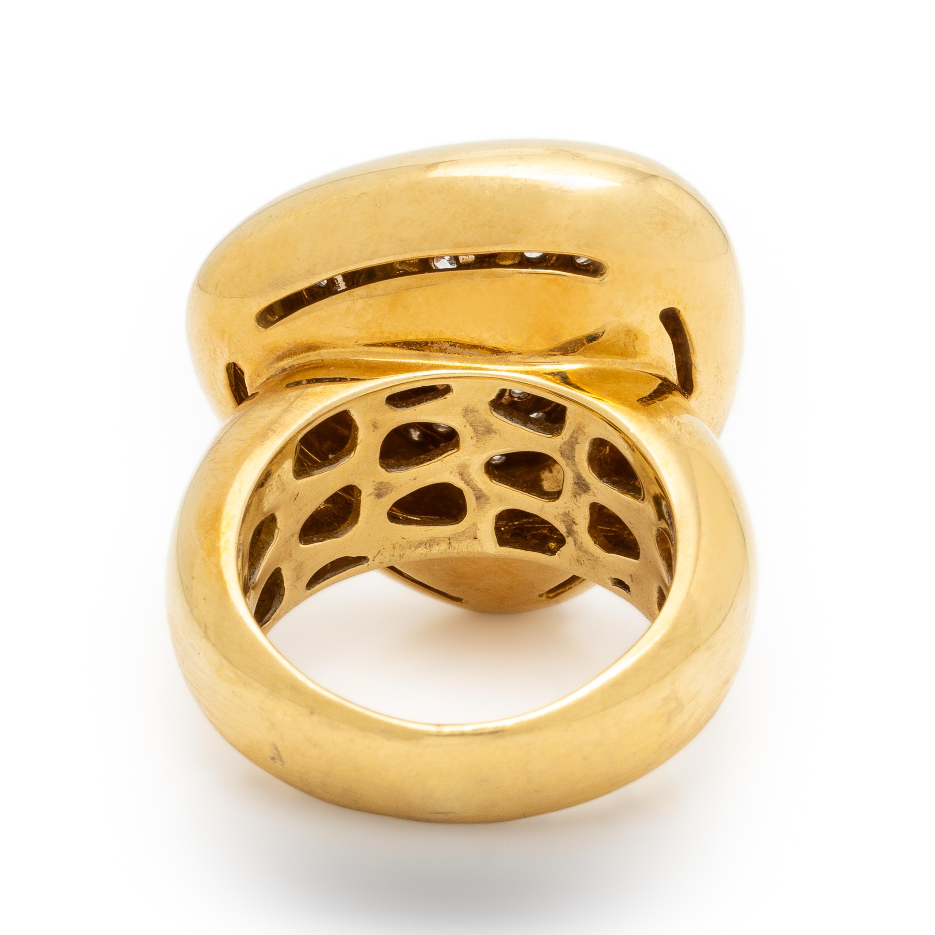 Roberto Coin, 'Capri Plus', Diamond and Yellow Gold Ring