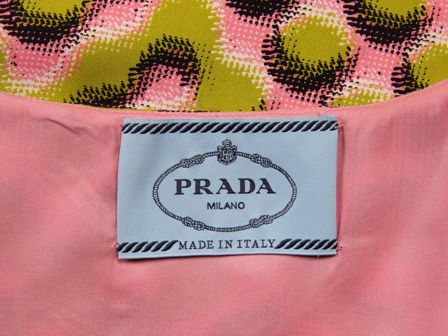 PRADA, PRINTED SILK DRESS, A/W 2015