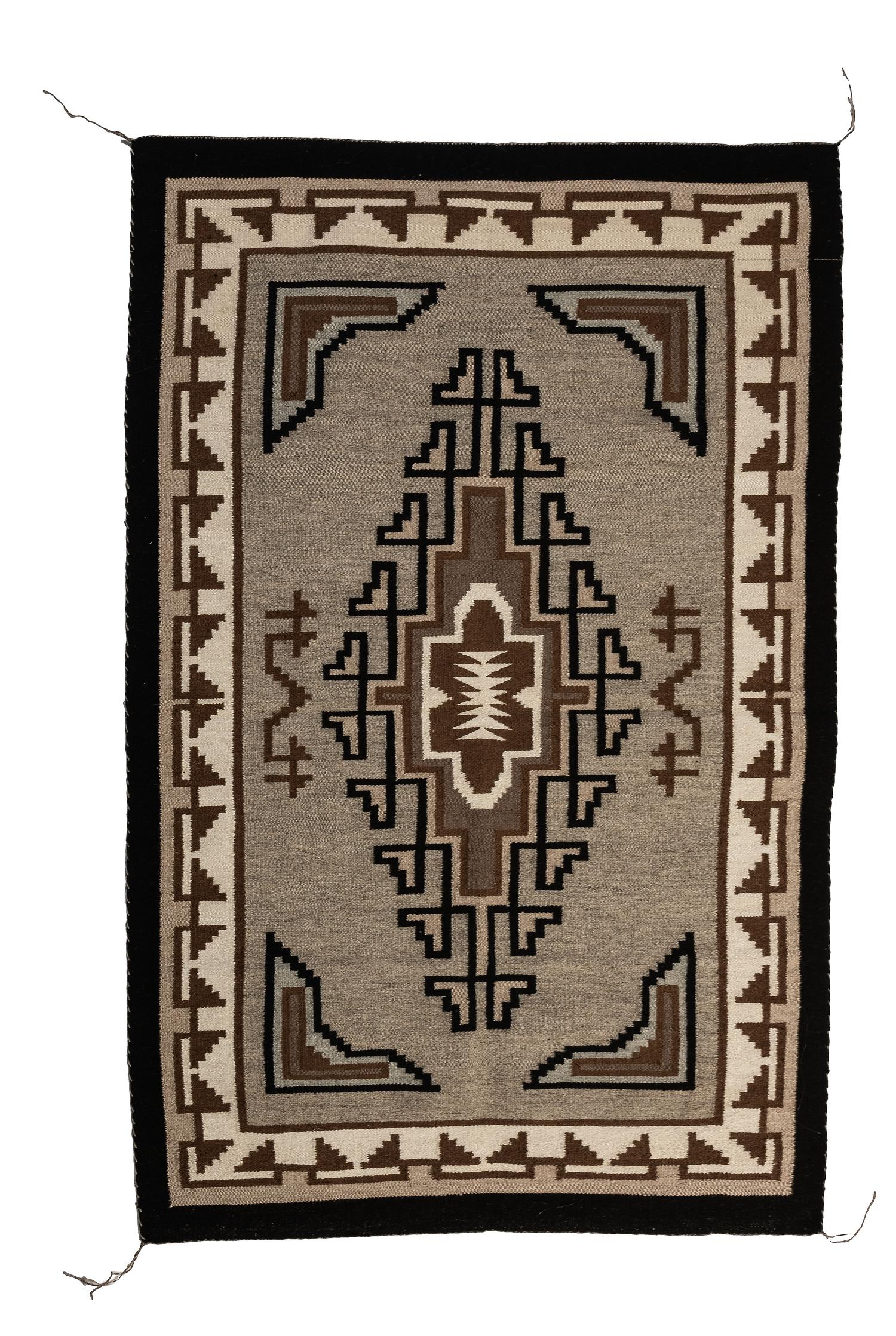 Navajo Two Grey Hills Weaving / Rug