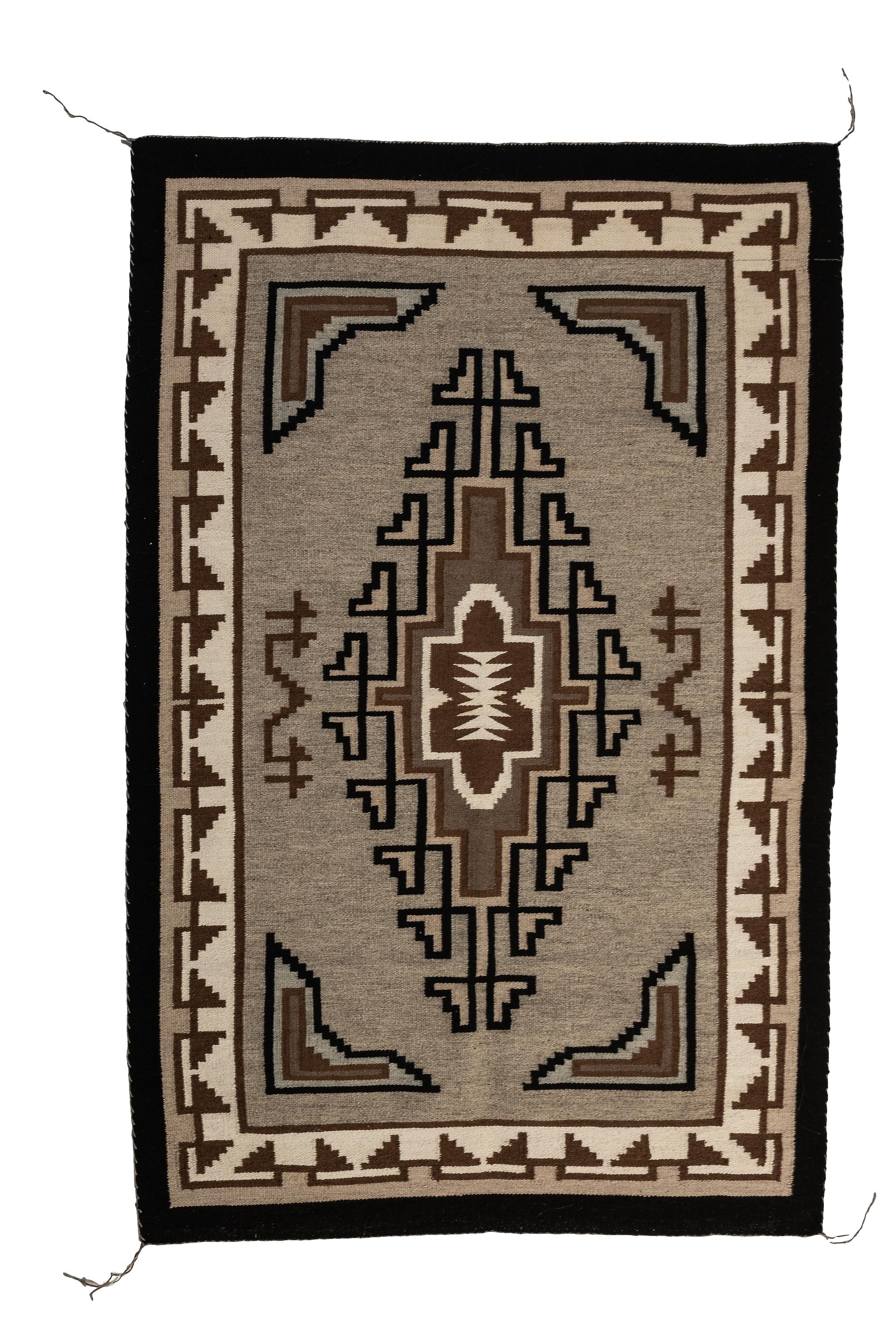 Navajo Two Grey Hills Weaving / Rug
