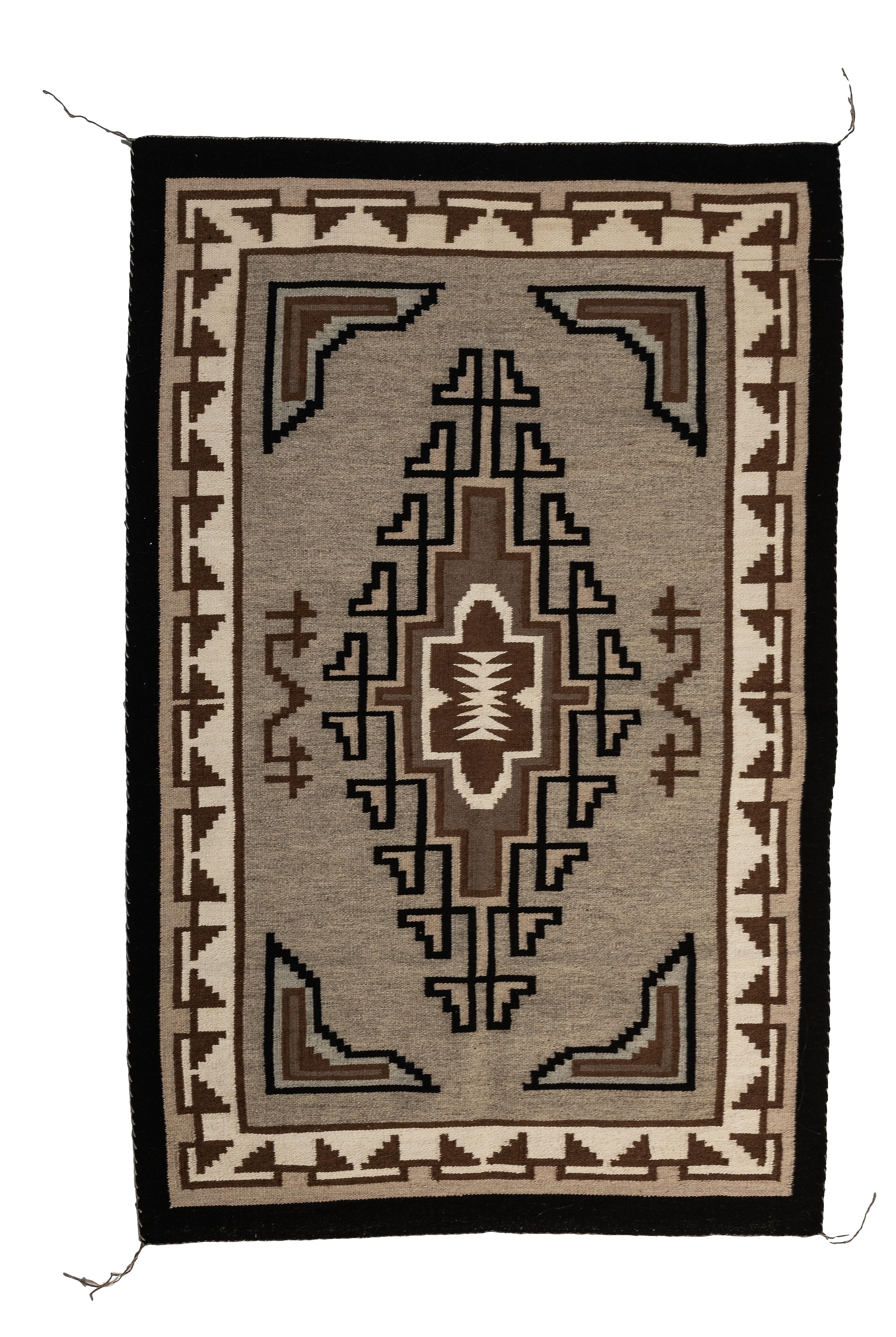 Navajo Two Grey Hills Weaving / Rug