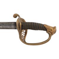 Hortsmann Retailed Import Model 1850 Staff and Field Officer's Sword Presented to Capt. Ira Ayer - 116th NY Infantry
