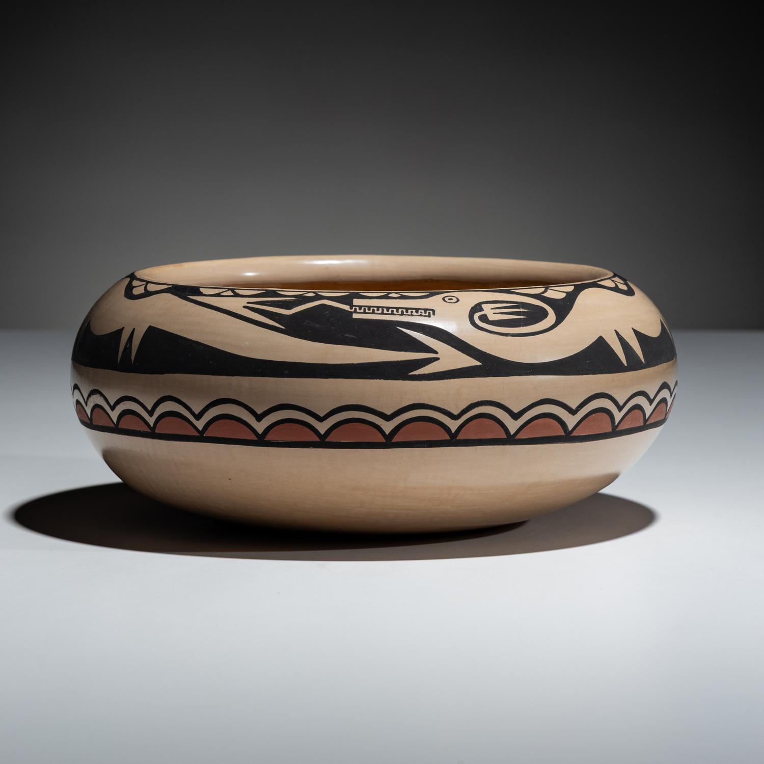 Polychrome Pottery Bowl