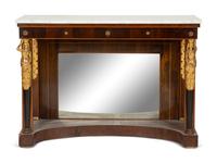 An American Empire Style Marble-Top Pier Table — 19th Century