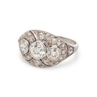 ART DECO, DIAMOND RING