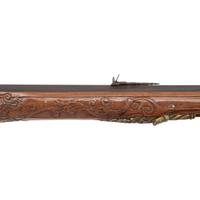 Carved Contemporary Flintlock Jaeger Rifle