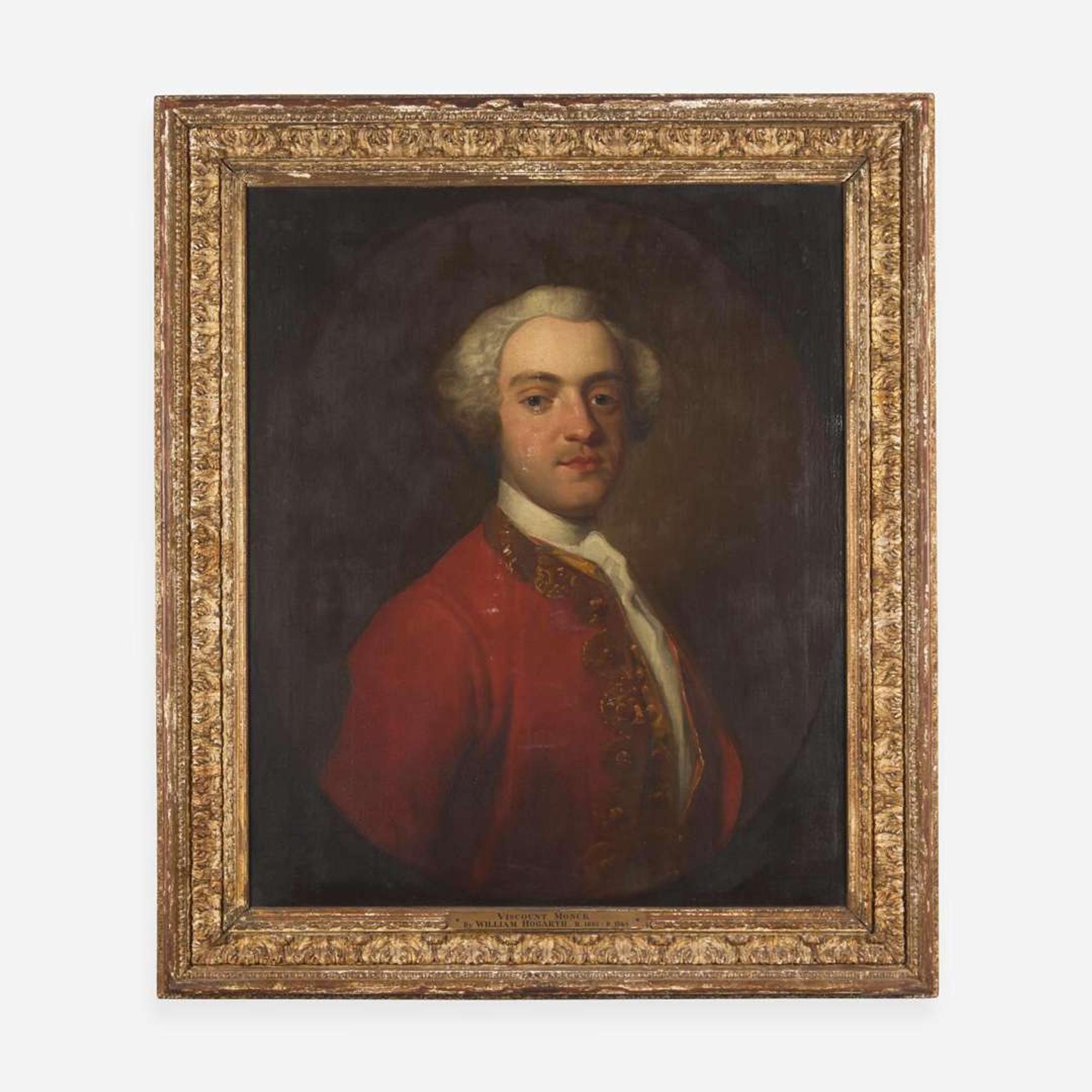 Attributed to William Hogarth (British, 1697–1764) Portrait of a Gentleman, Bust Length, Possibly Lord Menck