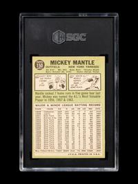 A 1967 Topps Mickey Mantle Baseball Card No. 150 (SGC 6 EX/NM)