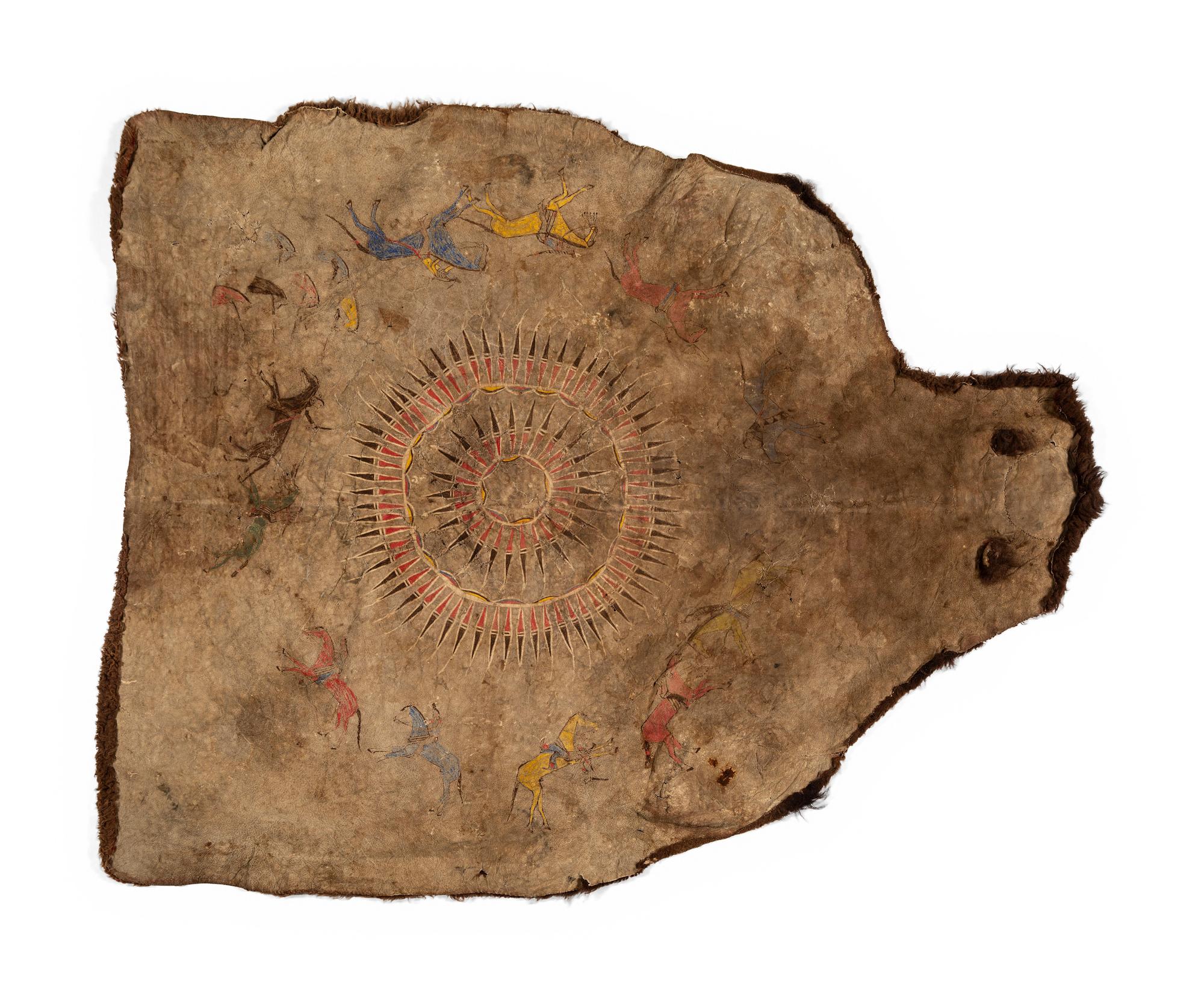 Northern Plains Painted Buffalo Robe