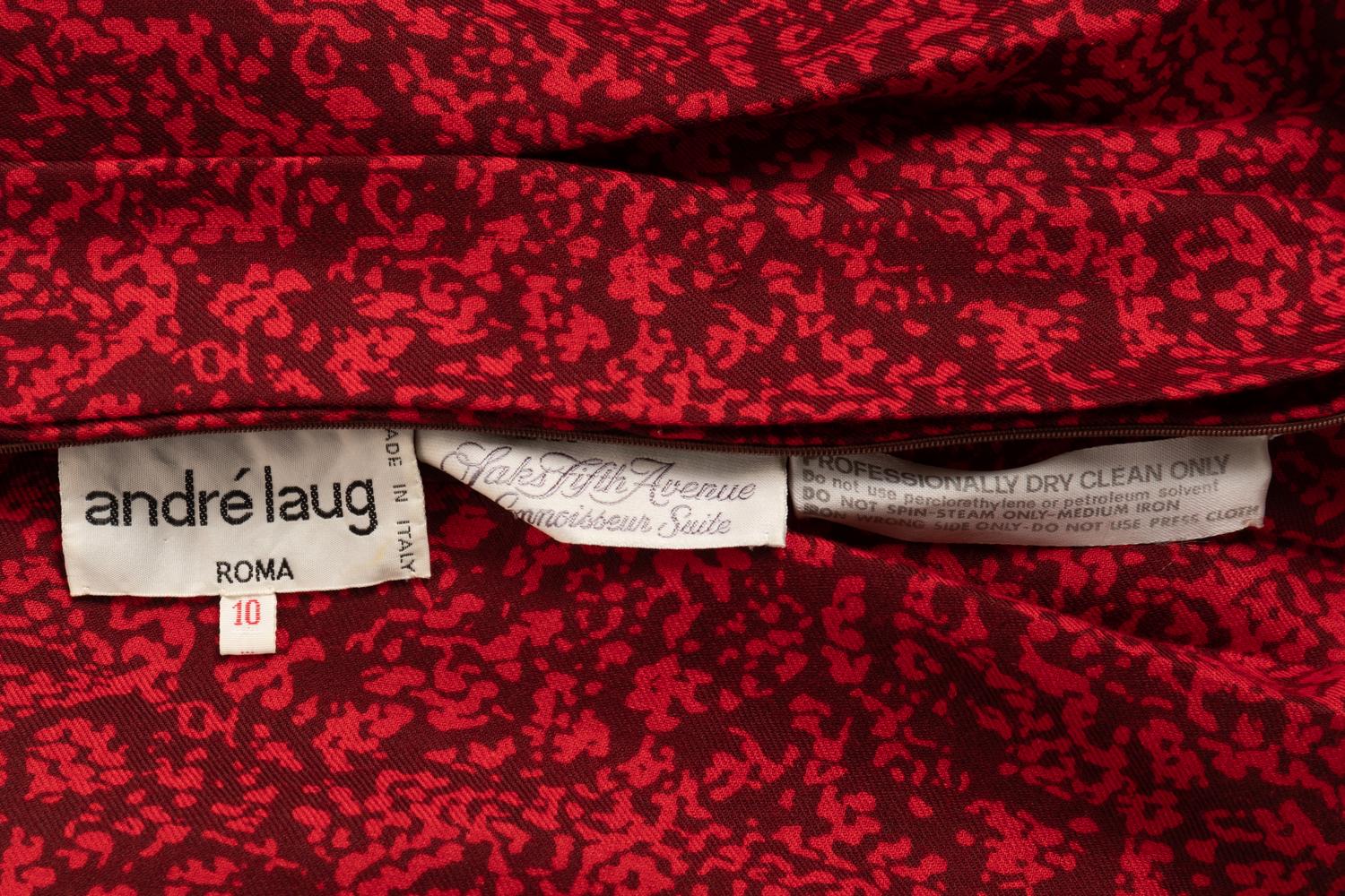Three Designer Dresses: Two Calvin Klein and One Andre Laug, 1980s