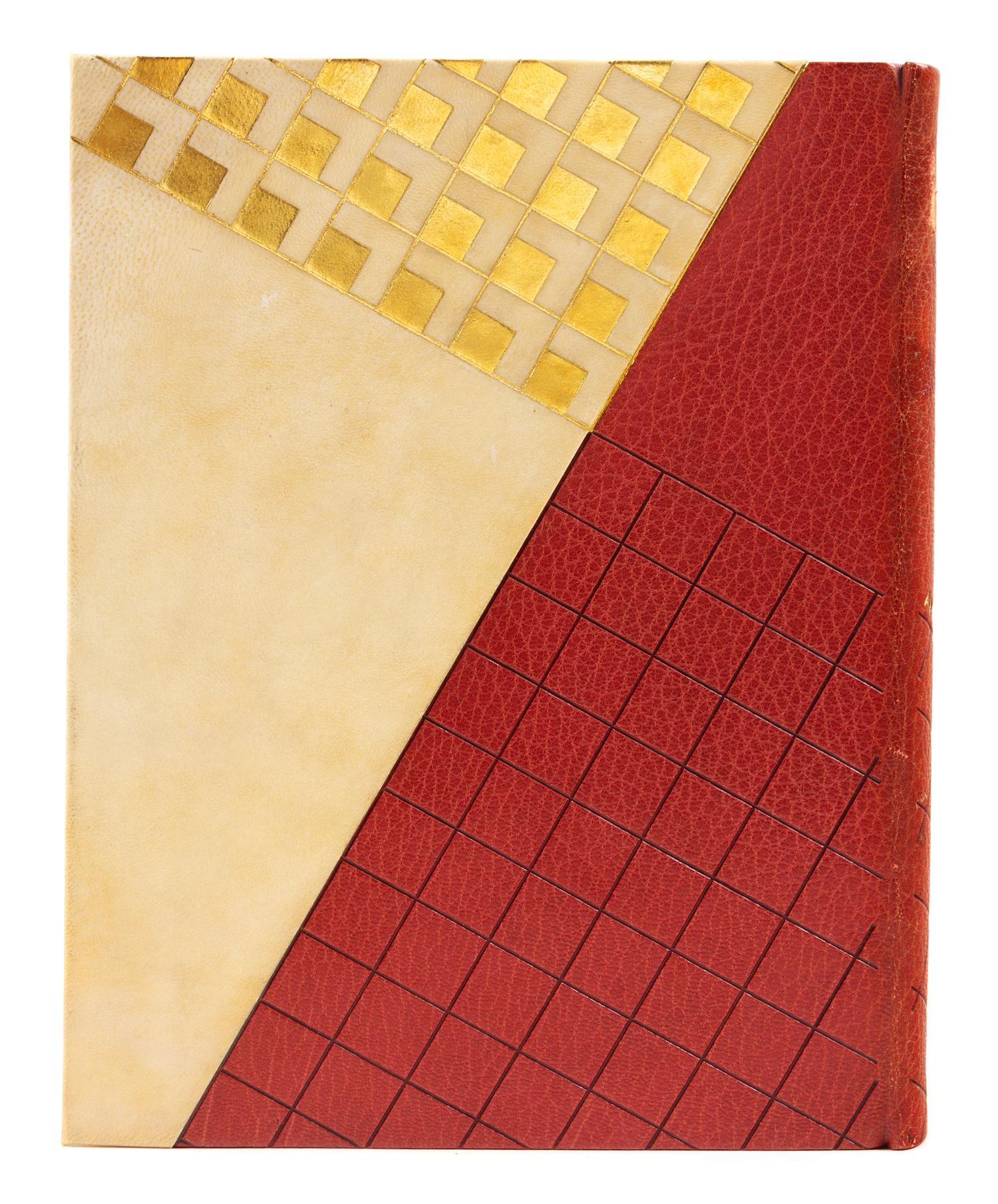 [BINDINGS]. [LÉOTARD, GENEVIÈVE - BINDER]. A group of 2 works in fine Art Deco bindings by Léotard.