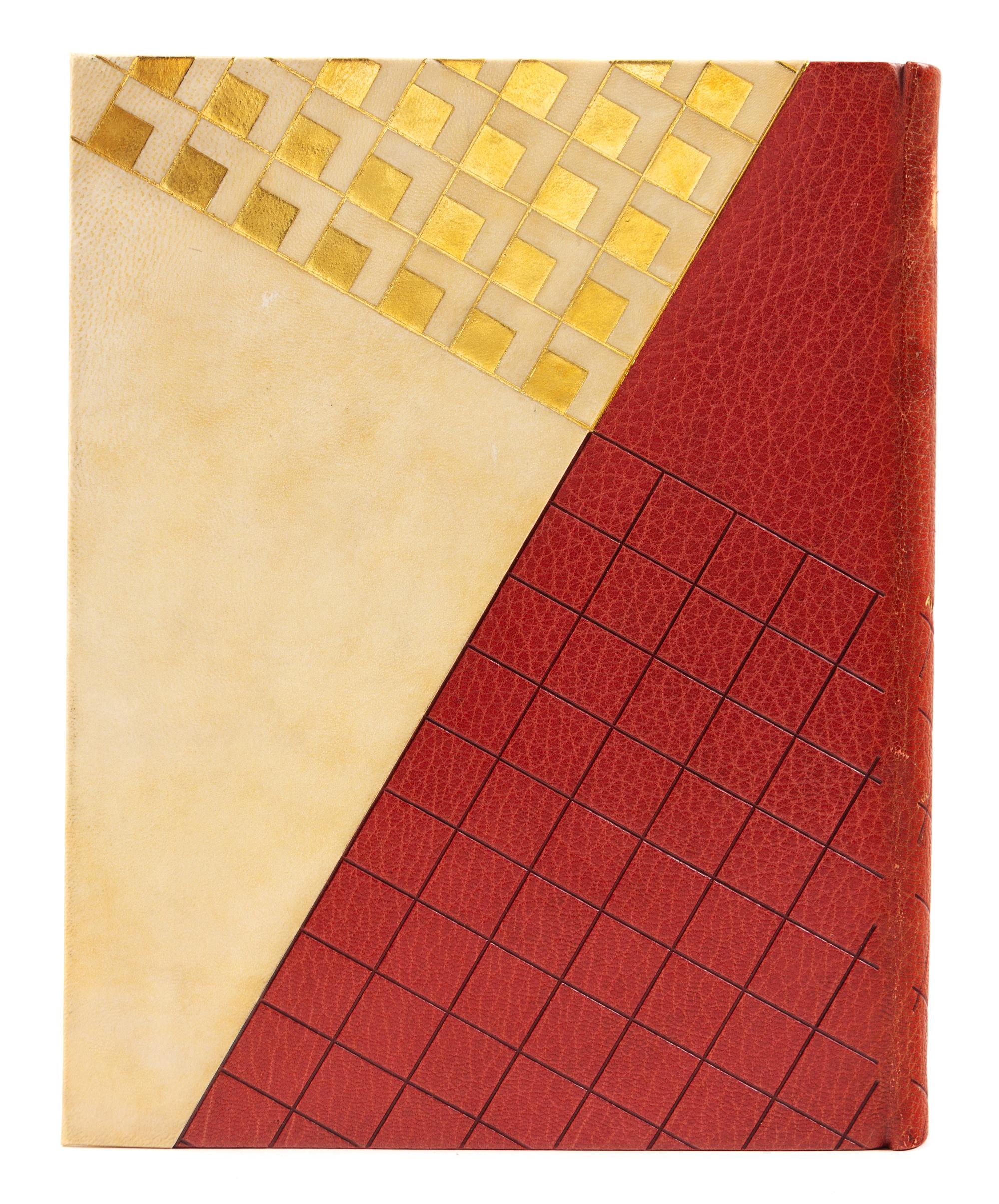 [BINDINGS]. [LÉOTARD, GENEVIÈVE - BINDER]. A group of 2 works in fine Art Deco bindings by Léotard.