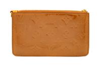 Louis Vuitton Bronze Monogram Vernis Lexington Pochette, 2000s 4.75" H x 7.75" W x 1.5" D