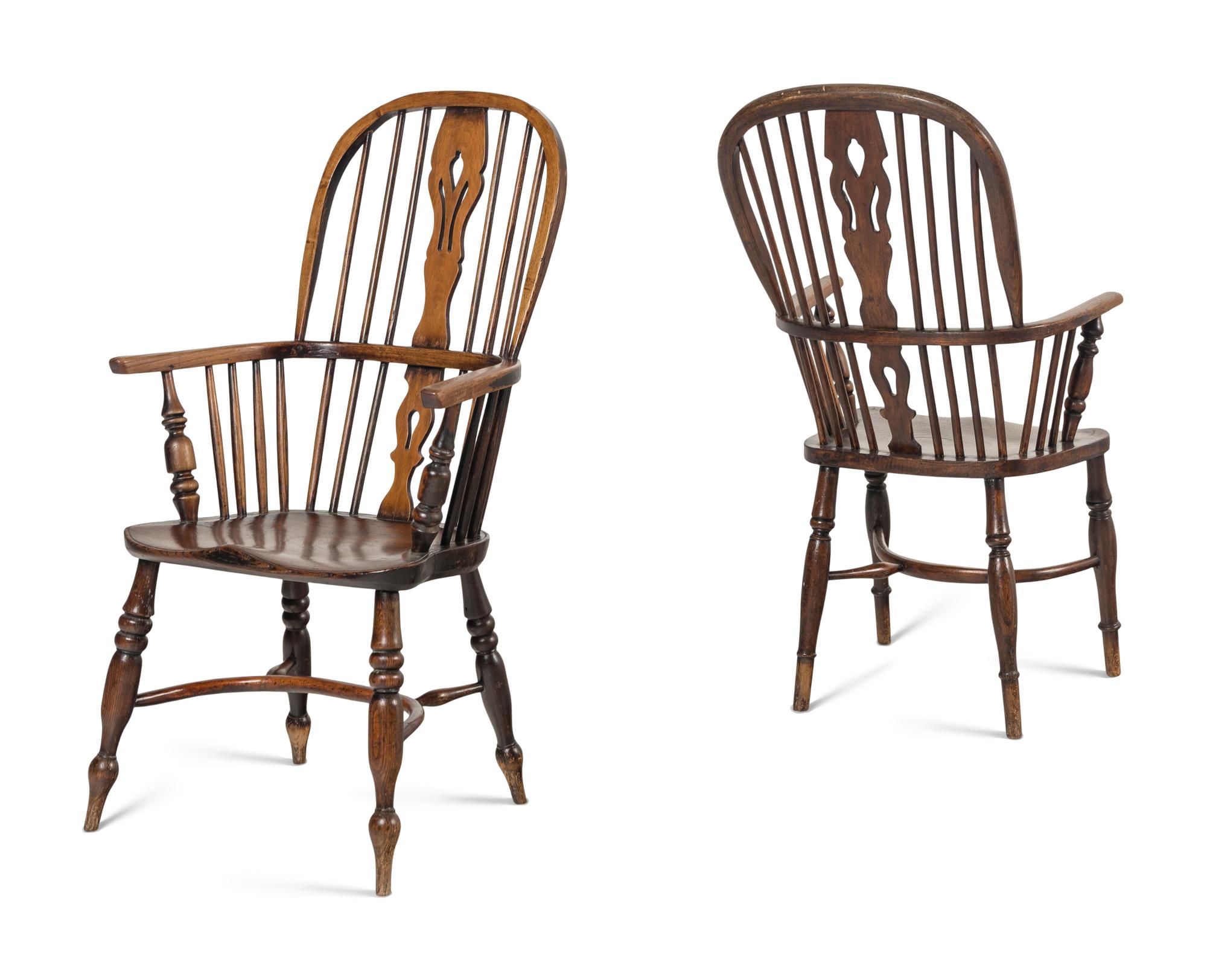 An Assembled Set of Seven Windsor Chairs