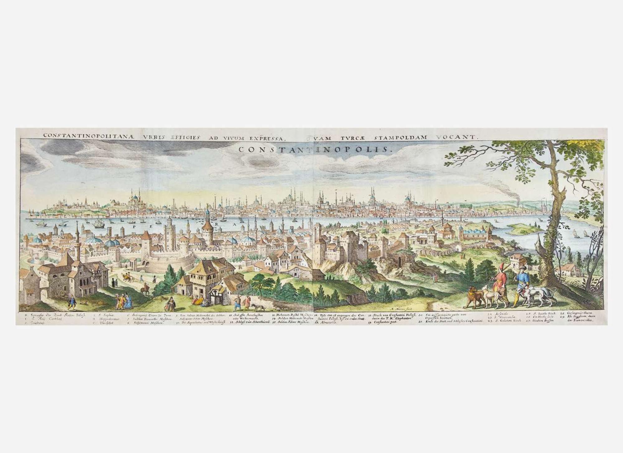 [Maps & Atlases] (Merian, M(athaus).: Constantinopolis