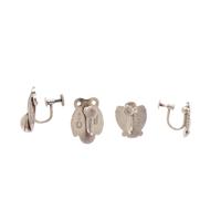 GEORG JENSEN, COLLECTION OF STERLING SILVER EARCLIPS