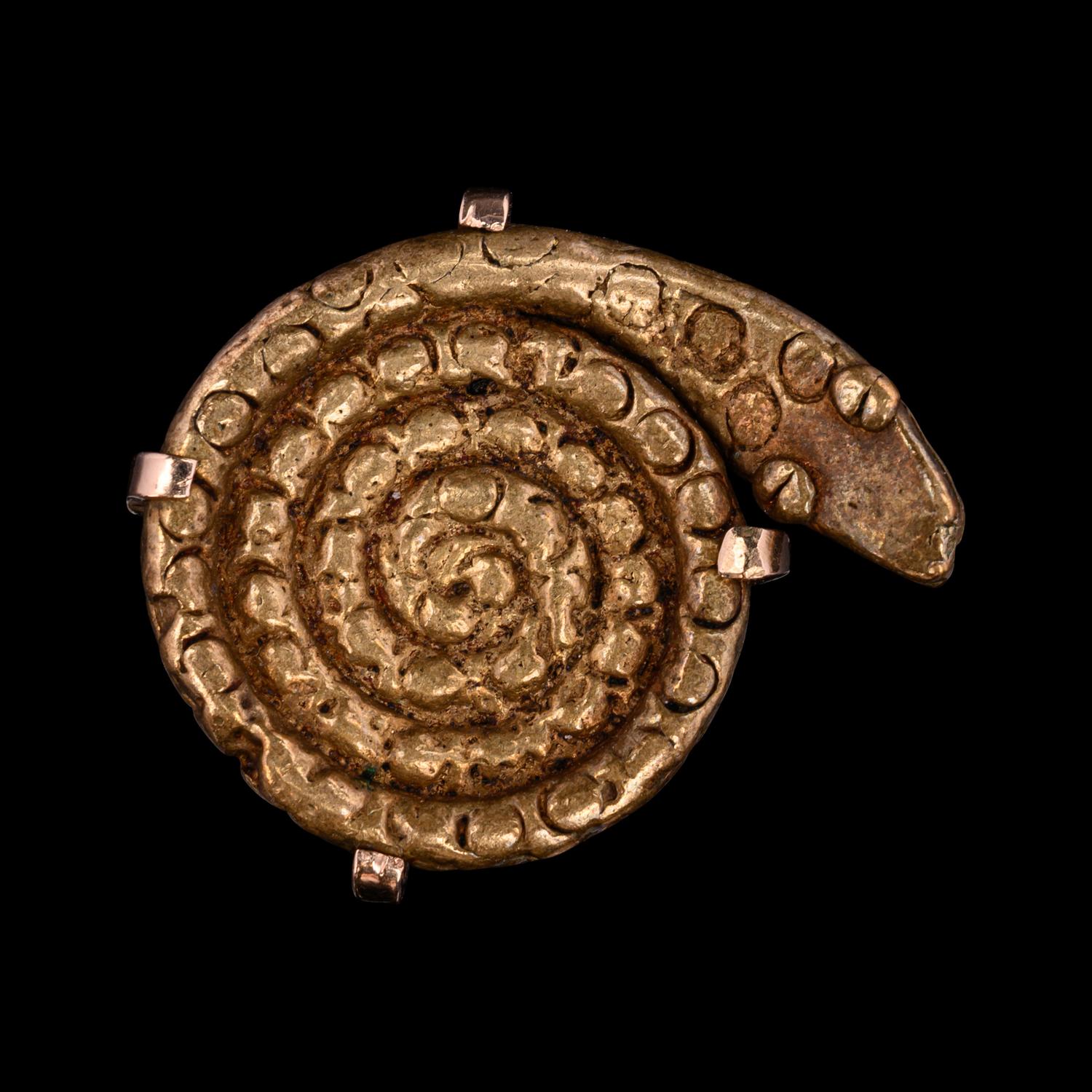 An Ashanti Serpent Gold Ring