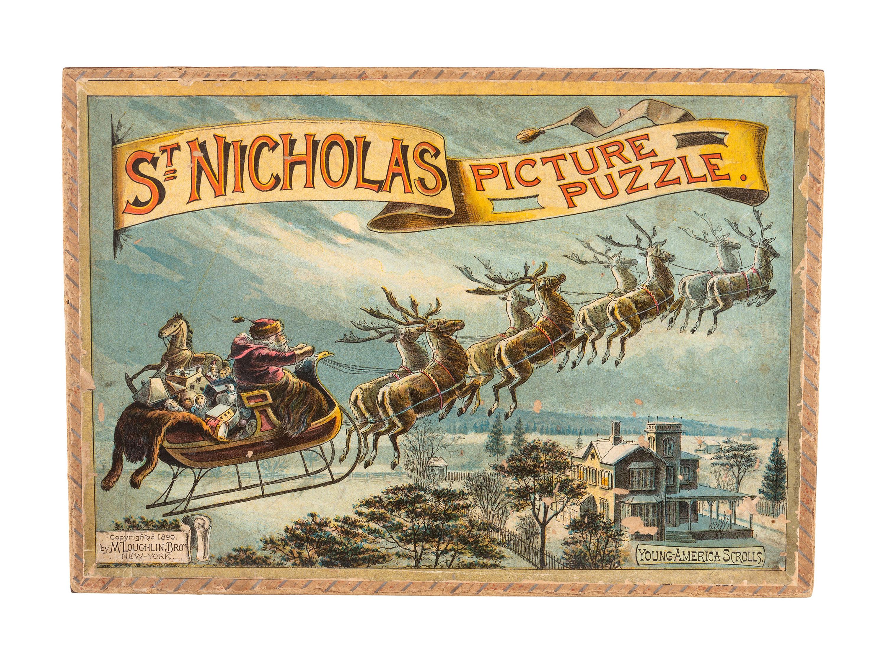 A McLoughlin Brothers St. Nicholas Picture Puzzle