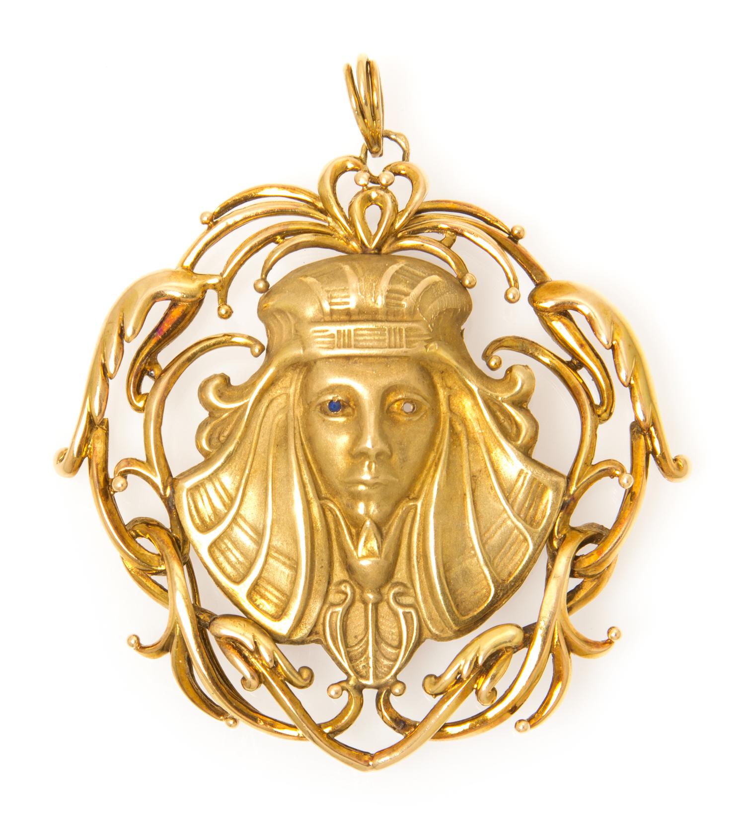A 14 Karat Yellow Gold Pendant, 31.50 dwts.