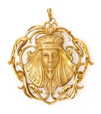 A 14 Karat Yellow Gold Pendant, 31.50 dwts.