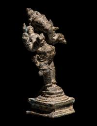 An Indian Bronze Figure of Ganesha