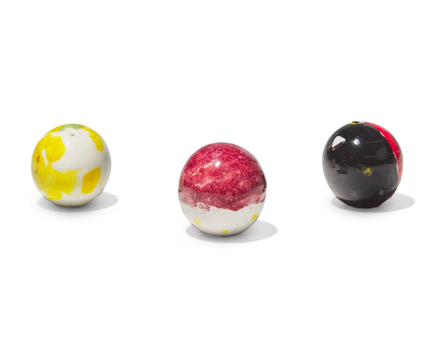 Untitled (three works from the Emoji series), 2015