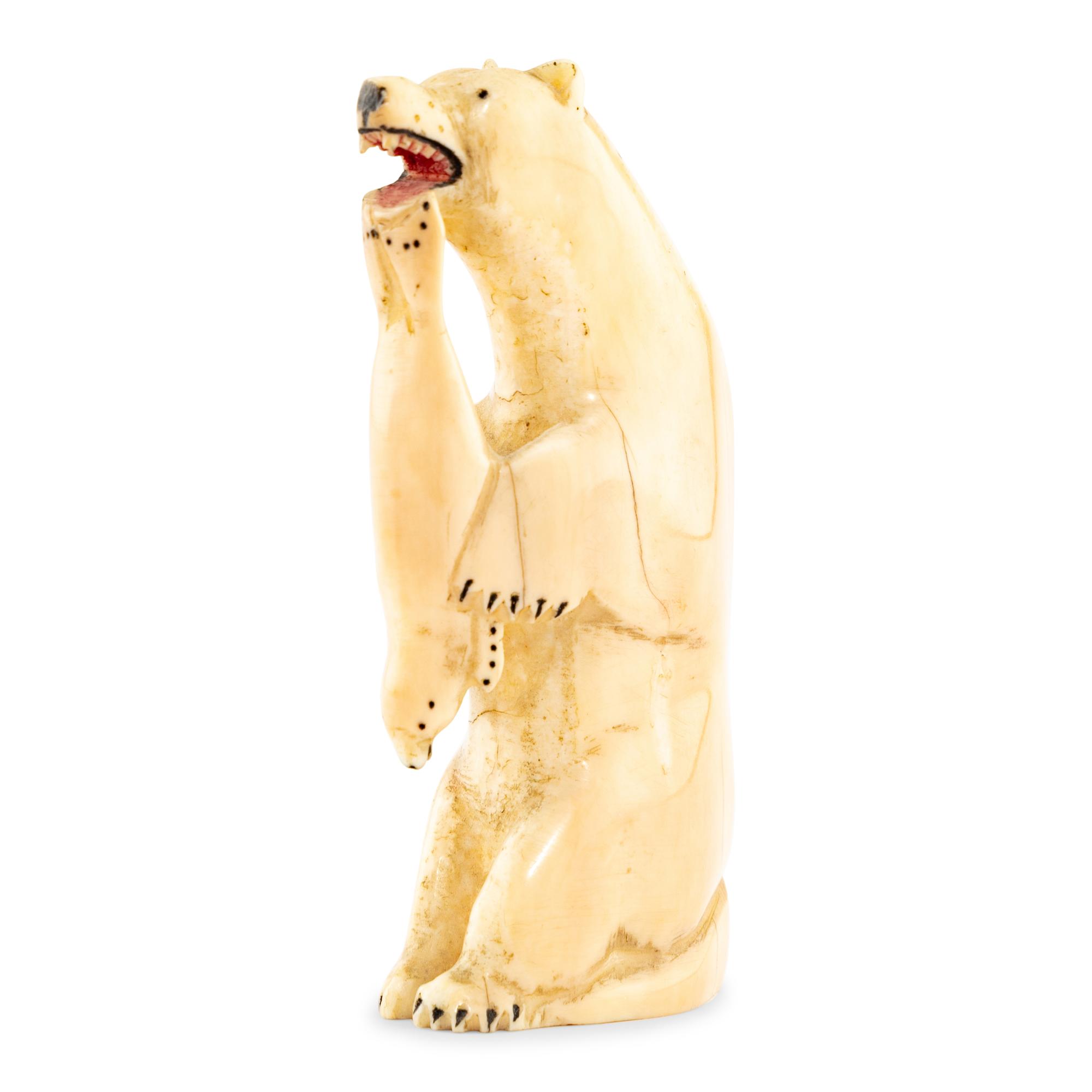 Inupiat Carving, Polar Bear and Seal