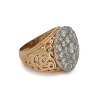 YELLOW GOLD AND DIAMOND RING