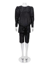 Givenchy Haute Couture Silk Moiré Shorts Set, 1980-90s
