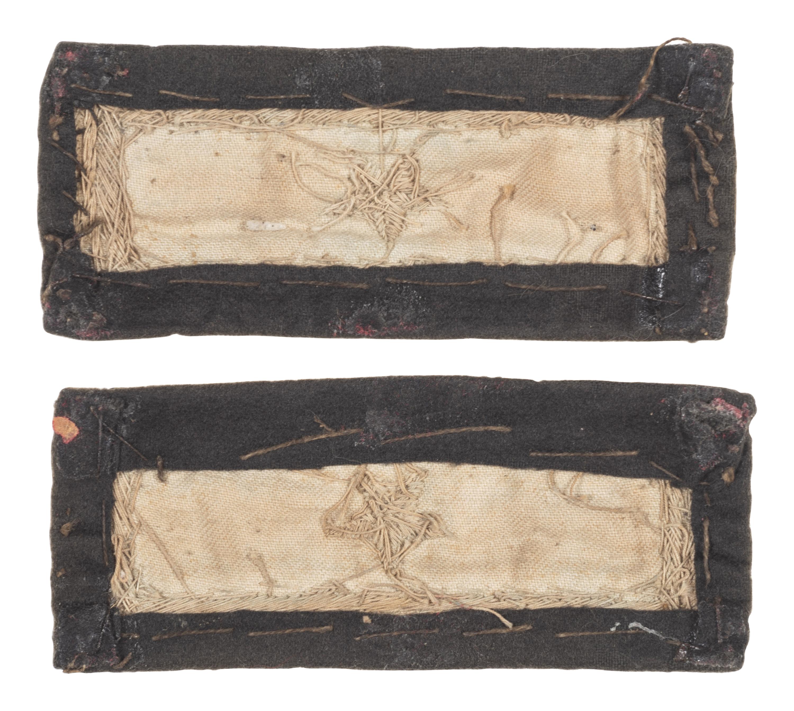 [CIVIL WAR]. High quality triple bordered brigadier general straps.