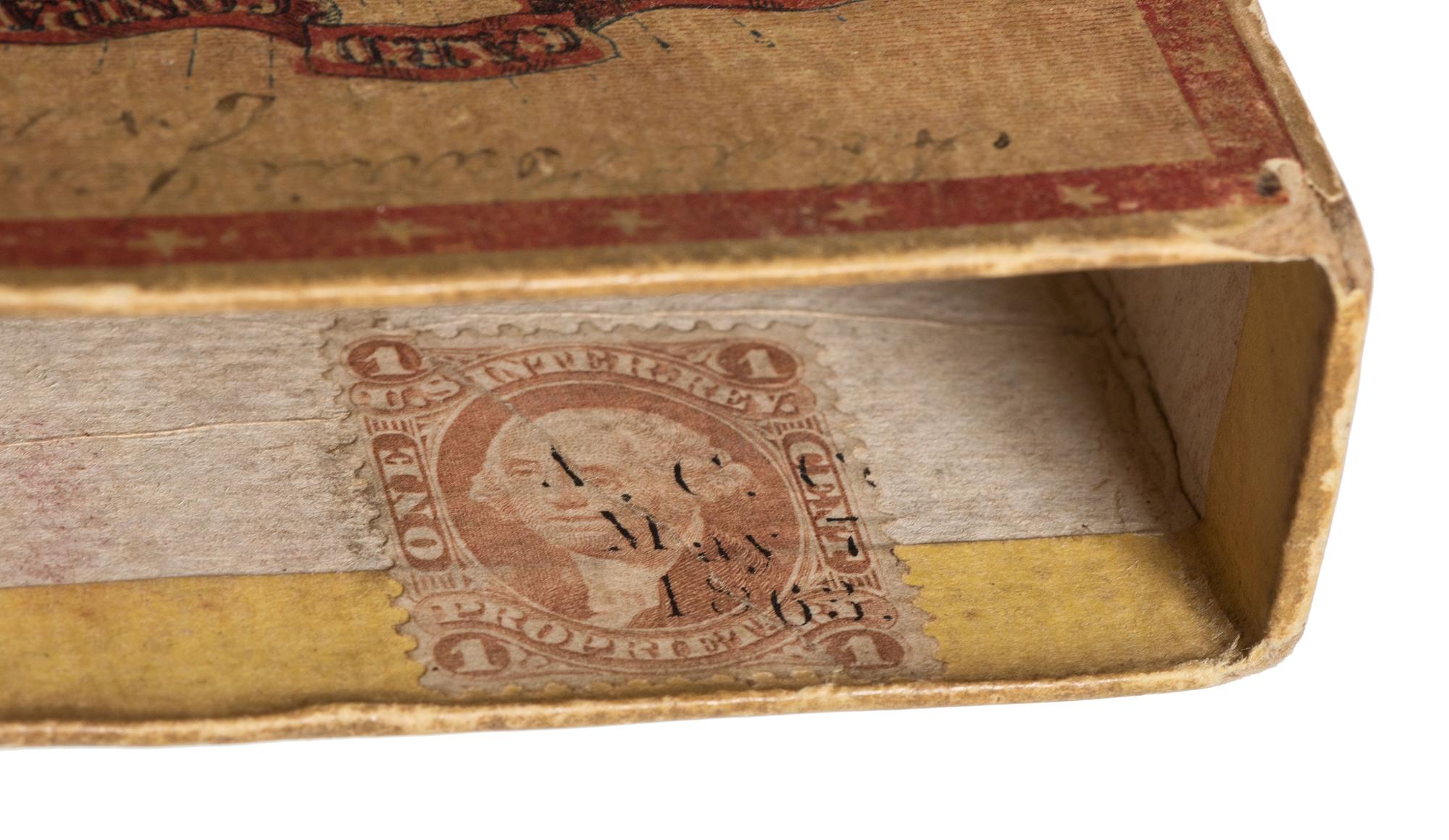 Union Playing Cards . New York: American Card Co., [ca 1863]. Complete set of Civil War playing cards with original box.