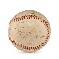 A 1934 Detroit Tigers Team Signed Autograph Baseball (Beckett Authentication Services Letter of Authenticity)