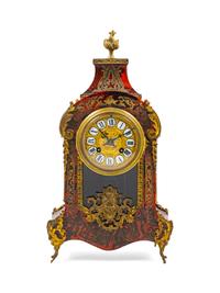 A Boulle Marquetry Mantel Clock