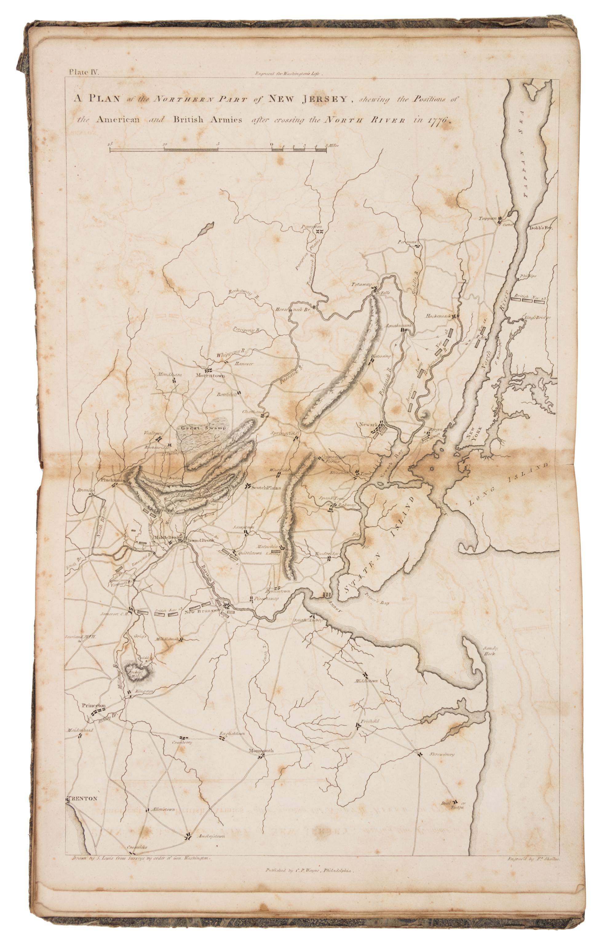 MARSHALL, John (1755-1835). The Life of George Washington: Maps and Subscribers' Names. Philadelphia: C.P. Wayne, 1807.