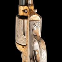 **Engraved Gold & Silver Washed Colt Bisley Revolver